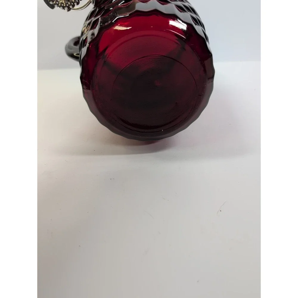 Vintage Anchor Hocking Royal Windsor Ruby‎ Red Glass Pitcher 64oz